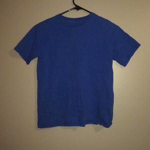 Solid blue youth shirt